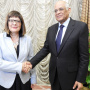  23 June 2019 National Assembly Speaker Maja Gojkovic and Egyptian Parliament Speaker Ali Abdel Aal 